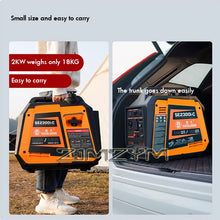 2000W Electric Generator, Portable Inverter Generator,  Variable Frequency Quiet for Outdoor Camping, Home Emergency Use