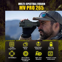 MV265 Pro Professional Thermal Imaging Night Vision Scope Head Mounted Monocular Telescope for Hunting Camping Day & Night Use