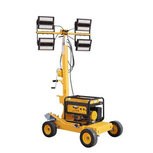 Generator Powered Mobile Lighting Tower Trailer Mounted LED Light Tower for Construction Site Night Work