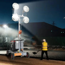Portable LED Light Tower Hydraulic Diesel Lighthouse Generator Engine Mobile Construction Machinery Top-Rated Mobile