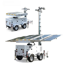 Solar Mobile Lifting Light Tower With Light Tracking System FOB Customizable High Power Construction Site Lighting Equipment