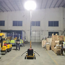 Diesel Generator Mobile Lighting Tower with LED Lamps and Towable Trailer for Mining Construction Road Work Use