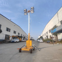 Diesel Powered Mobile Light Tower with LED Lamps Towable Lighting Equipment for Road Repair Mining
