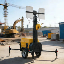 Portable Generator Mobile Light Tower with Towable Trailer for Emergency Lighting Road Repair and Mining Work Use
