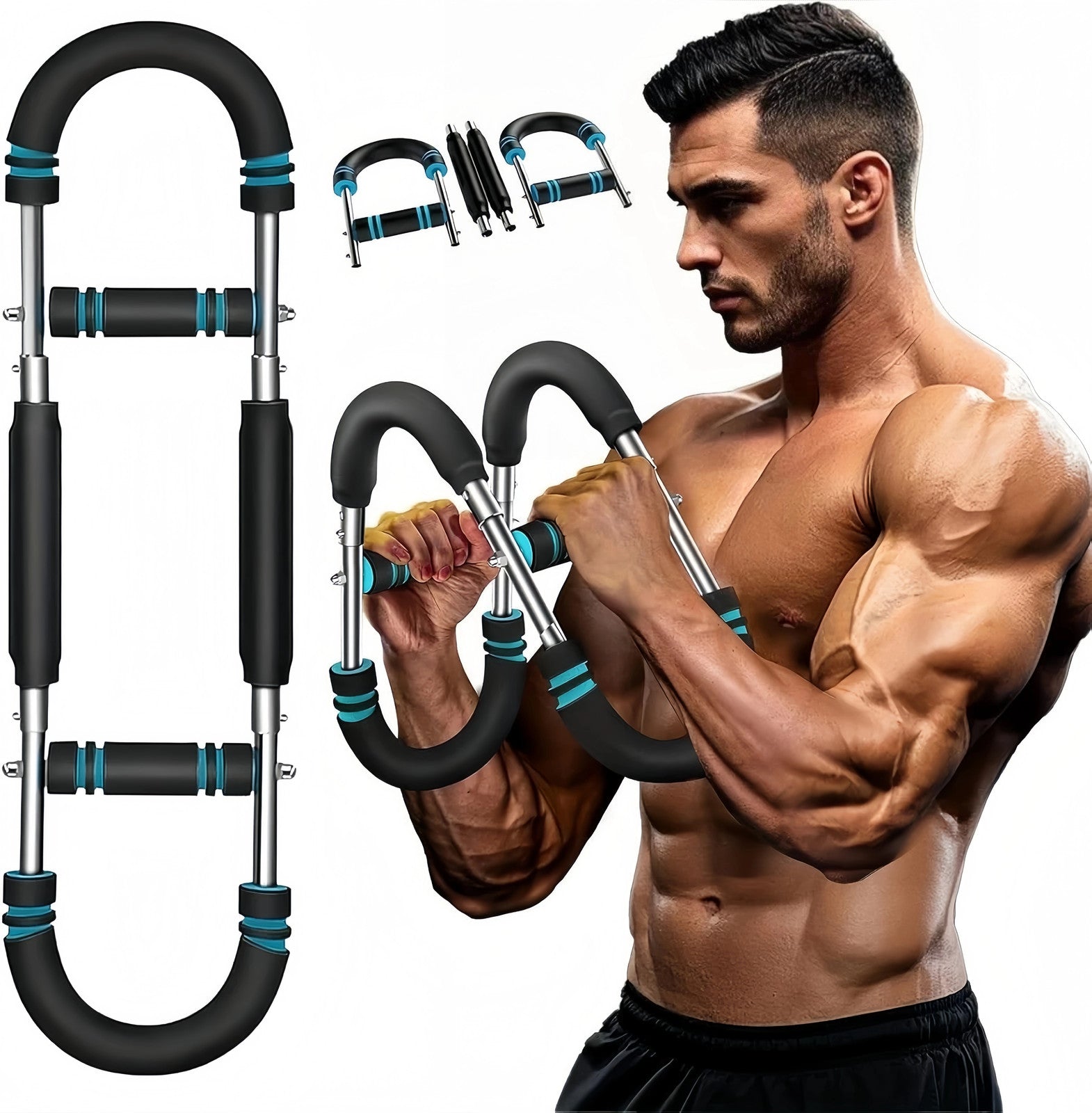 Twister Arm Trainer, 60-100Lb Adjustable Chest Workout Equipment for Men & Women